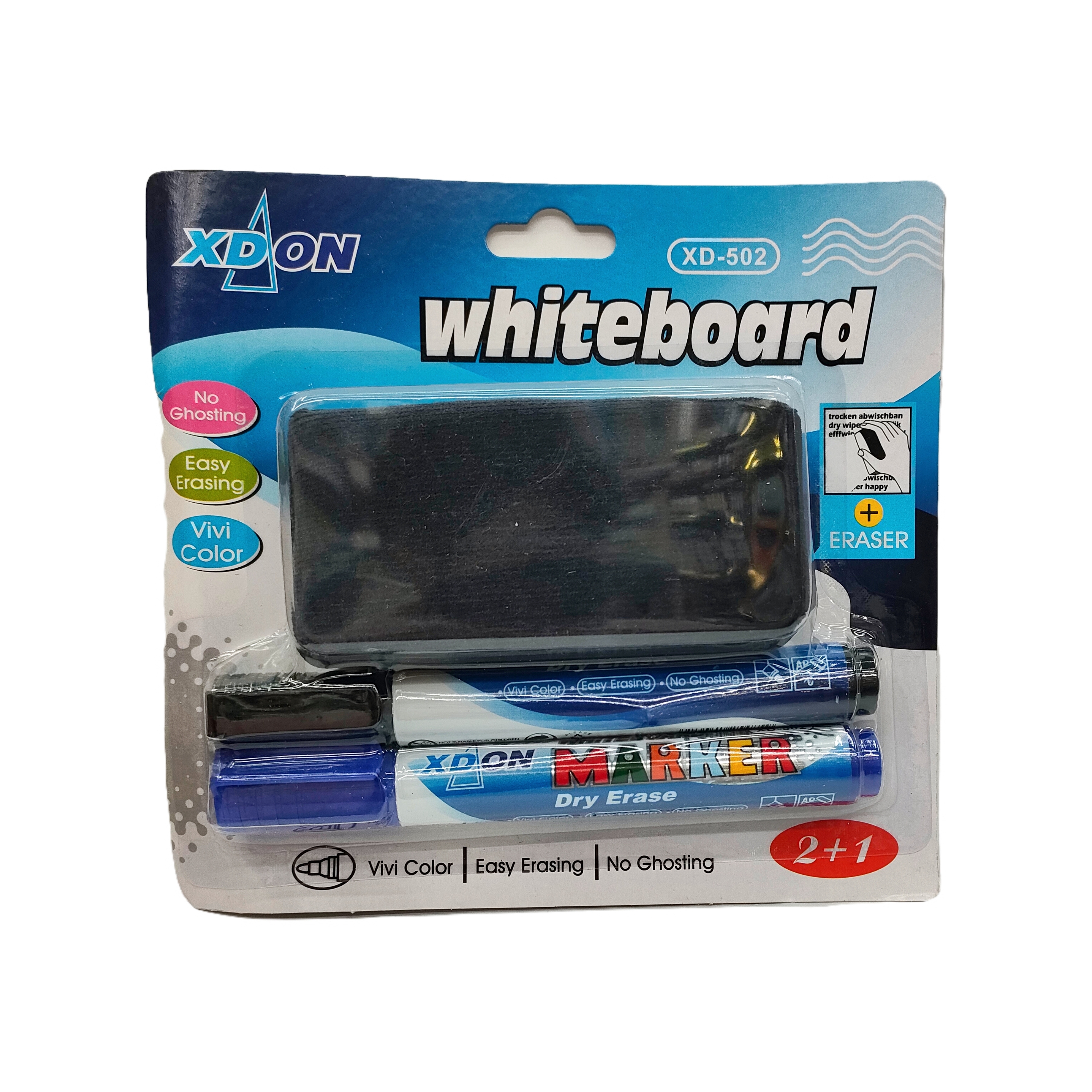 The whiteboard pen eraser set is designed for smooth writing with marker pens and is specially designed for office use