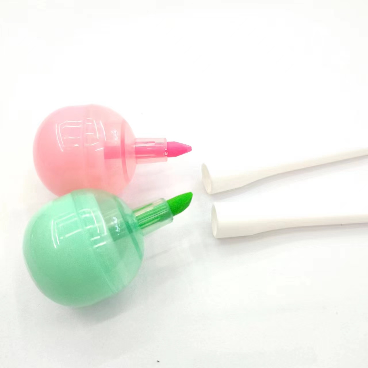 Lollipop-shaped highlighters, student key point marking pens, large-capacity drawing notebook pens details Picture