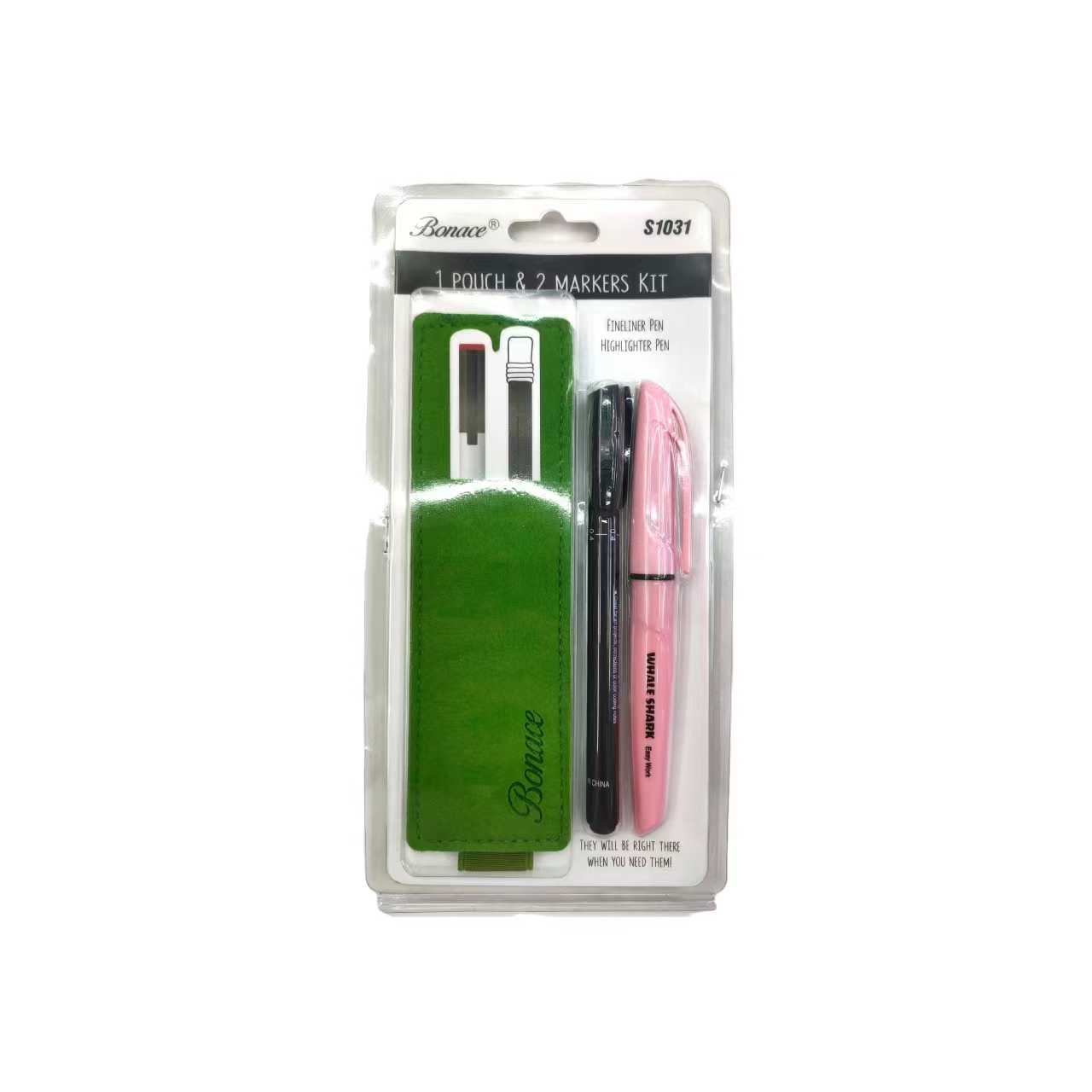 Outlining pen, highlighter, book cover set, office supplies Item Picture