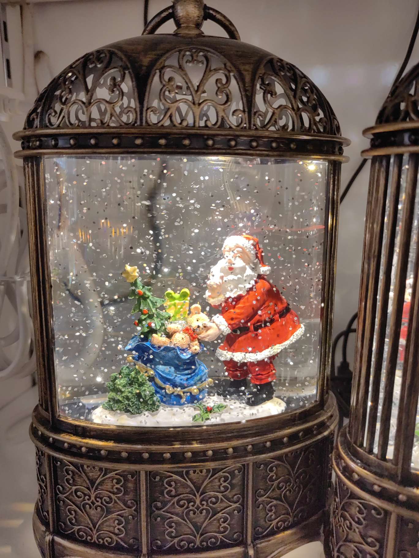 圣诞节圣诞树雪花水晶球八音盒送儿童女孩女生音乐盒下雪摆件生日礼物