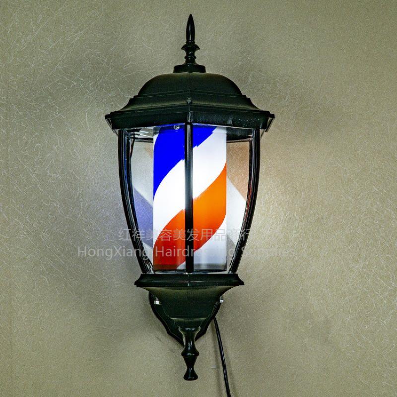 旋转发廊/标志灯/转灯/小型挂墙式/防水宫灯/美发店/欧式全彩led/亚马逊产品图