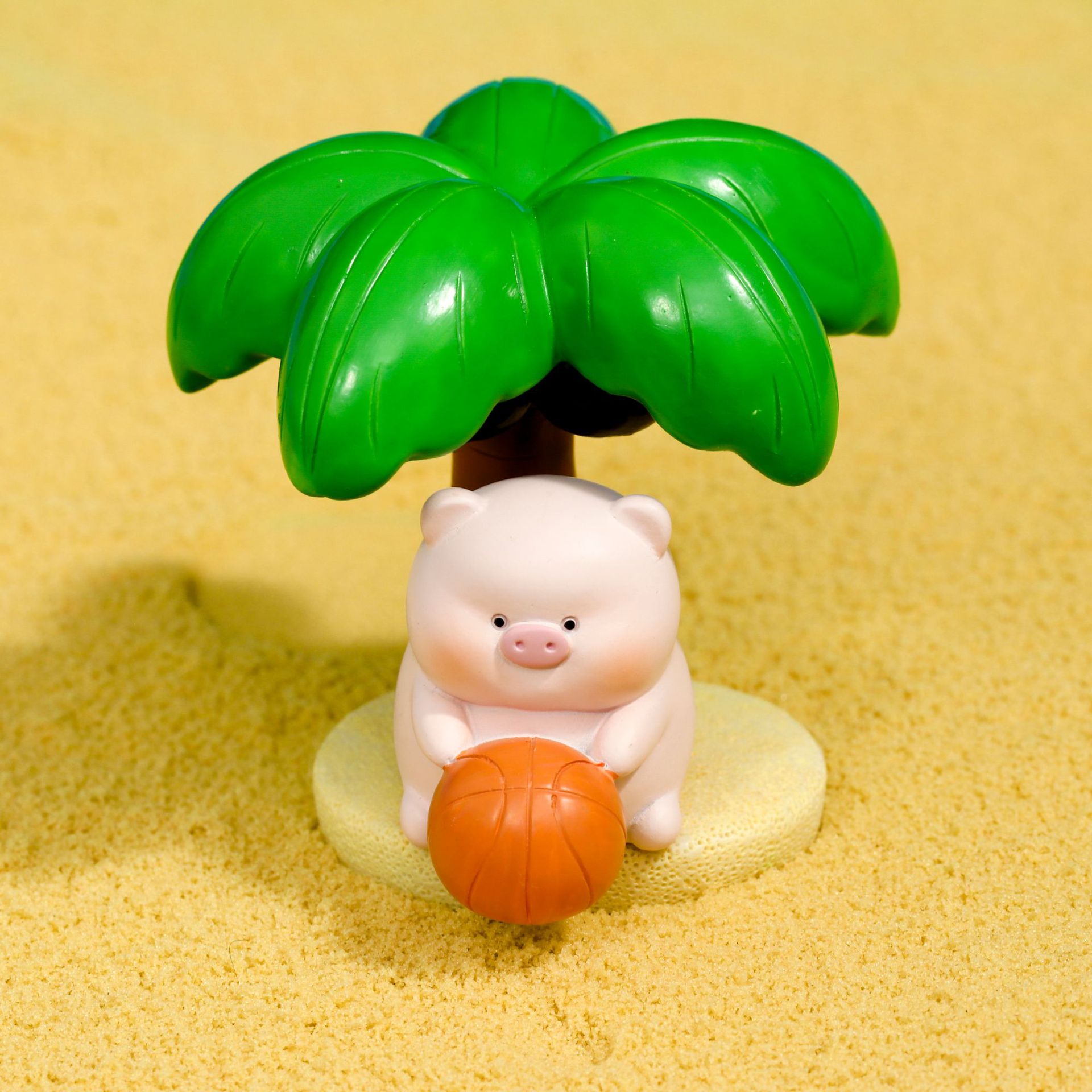 厂家定制款 可爱卡通小猪迷你树脂摆件蛋糕烘焙装饰品桌面家居车载工艺品摆饰
