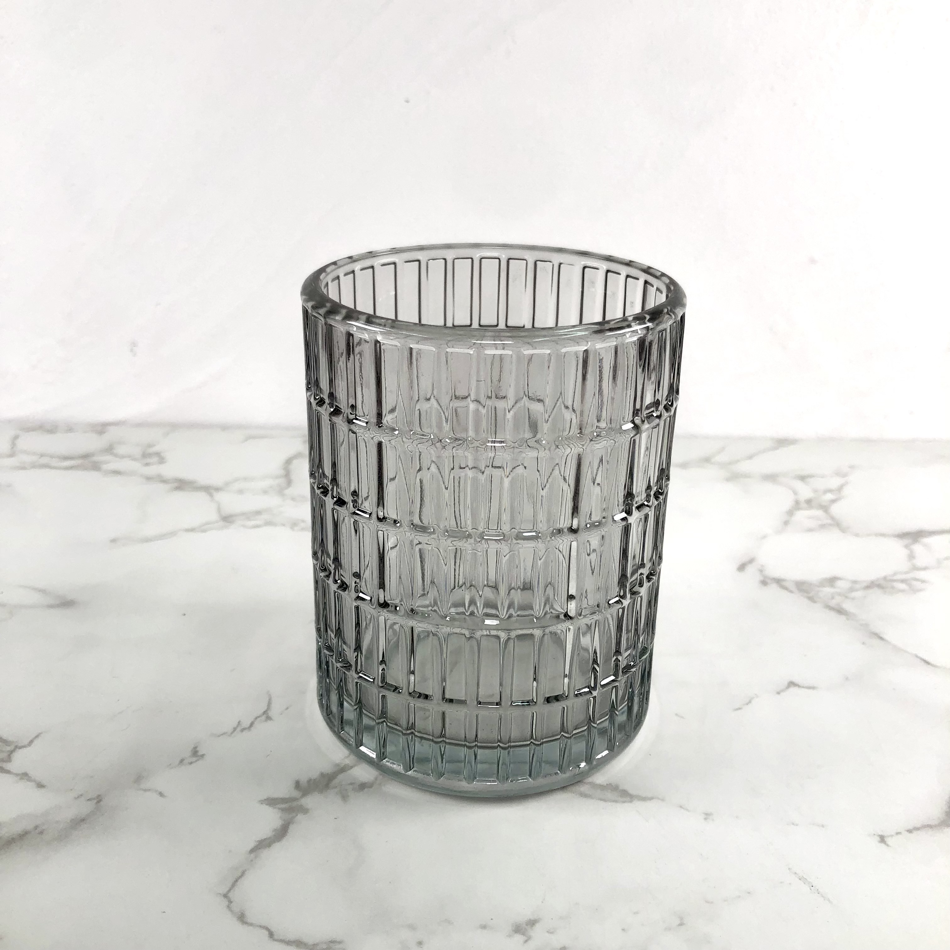 简约玻璃洗手液瓶套装灰色玻璃肥皂盘高级玻璃杯详情图5