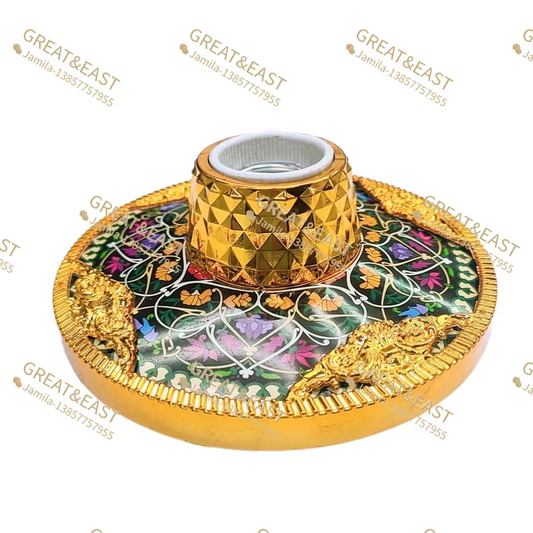 Purple flower plastic lamp holder ceramic core for electrical products Item Picture