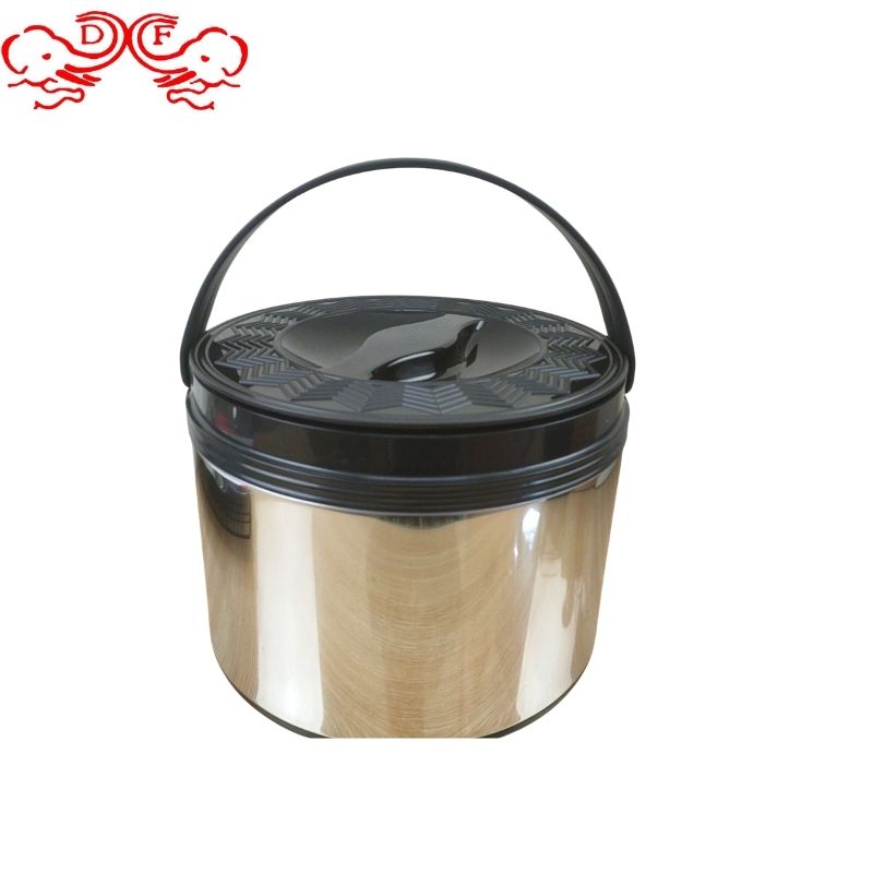 DF99105 Insulated pot, Stainless steel insulated lunch box, fresh-keeping pot, large capacity handle insulated bucket, Double-layer insulated large capacity lunch box, kitchen and hotel supplies, DF trading house details Picture