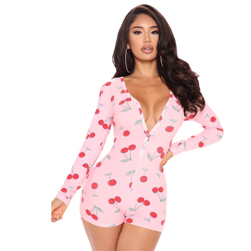 Export autumn and winter casual printed women's clothing, jumpsuits, pajamas and home wear to Europe and America details Picture