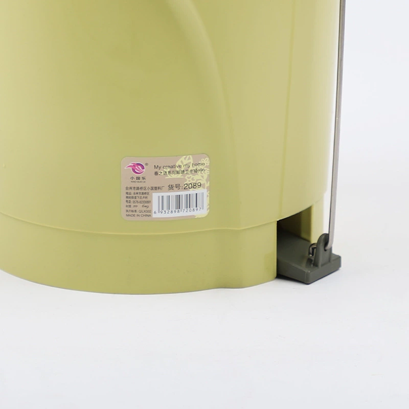 X111-2089 medium-sized foot-operated sanitary bucket with lid, hand-held inner bucket, inner and outer separated trash can detail image 7
