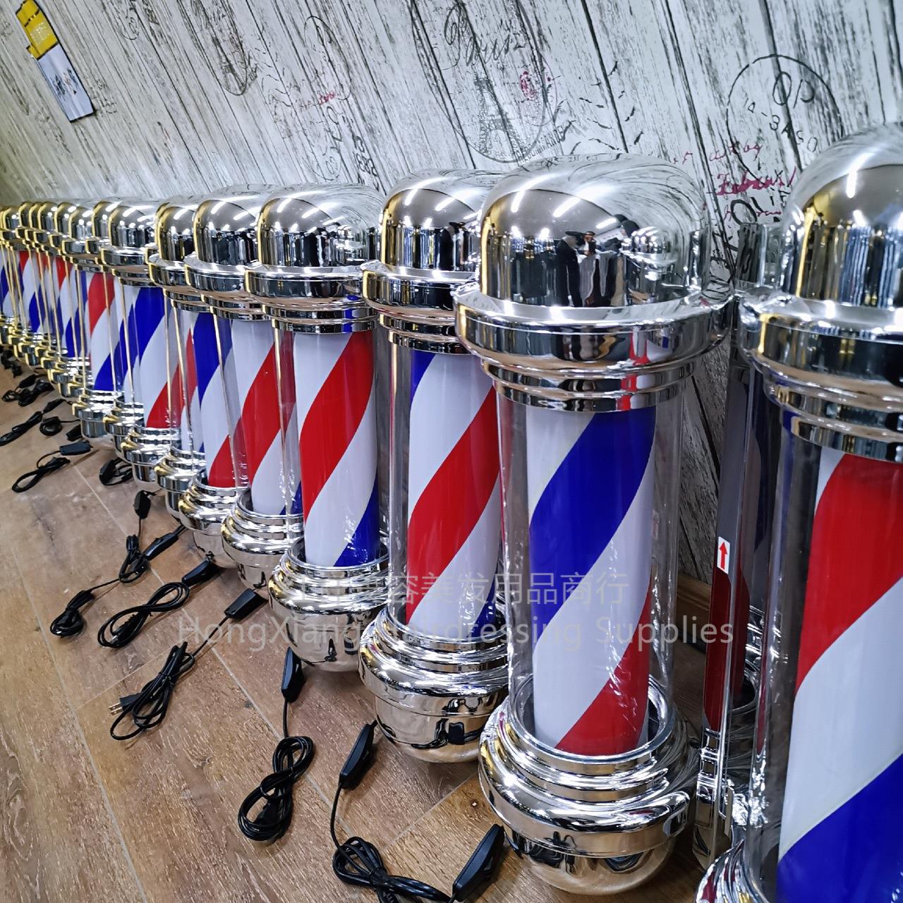 美发标志转灯发廊转灯美容美发理发灯箱出口欧美厂家直销支持 