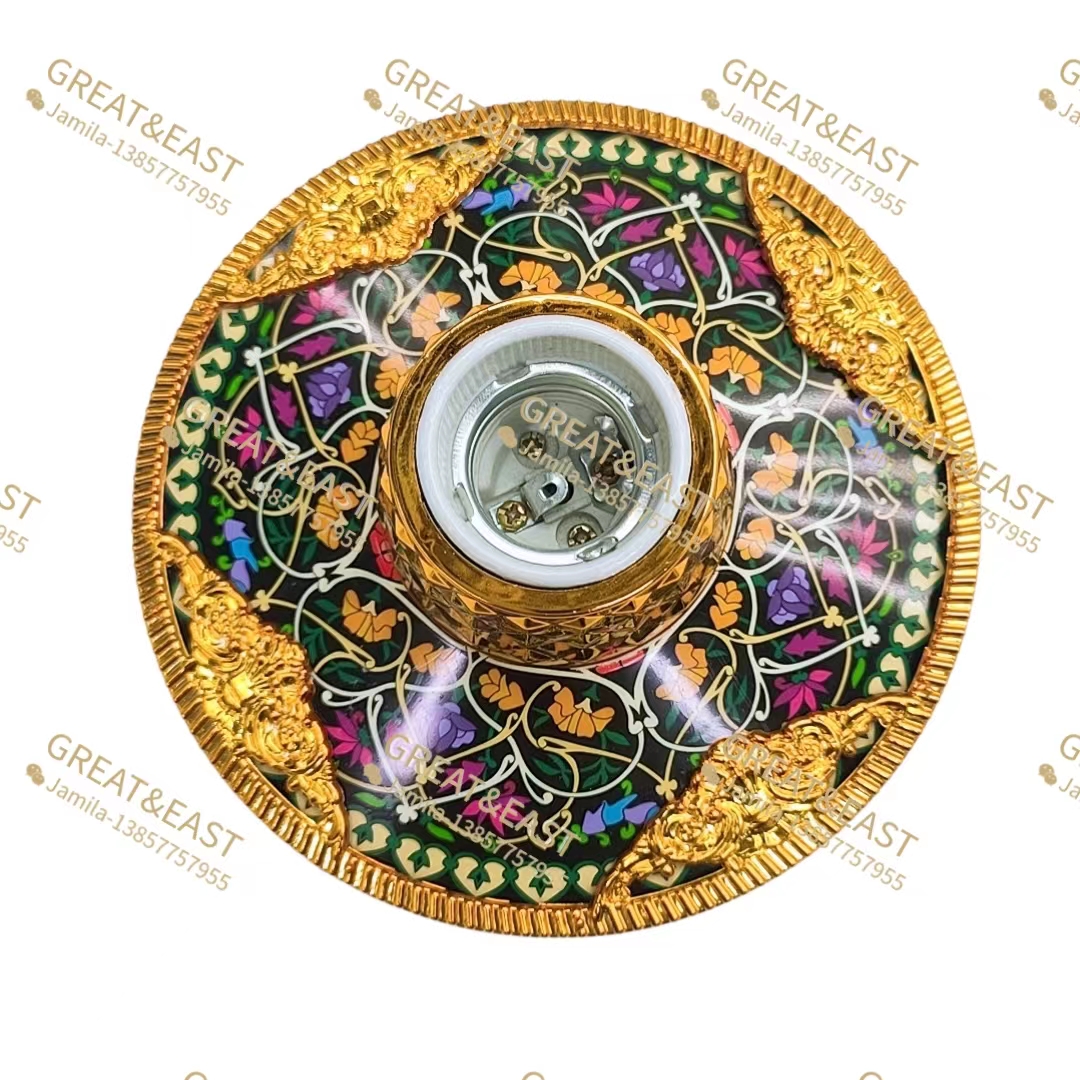 Purple flower plastic lamp holder ceramic core for electrical products details Picture