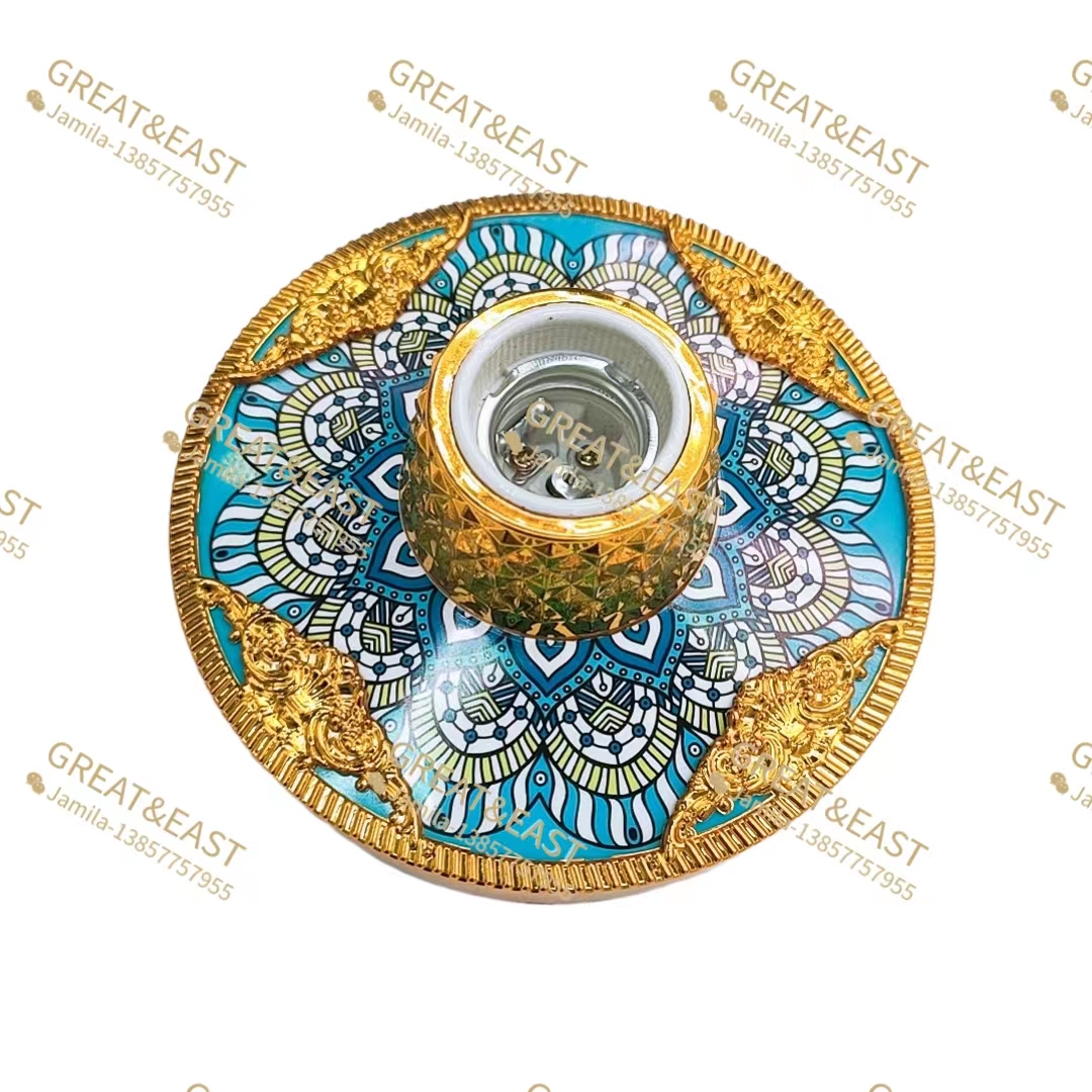 Blue patterned plastic lamp holder ceramic core for electrical products Item Picture