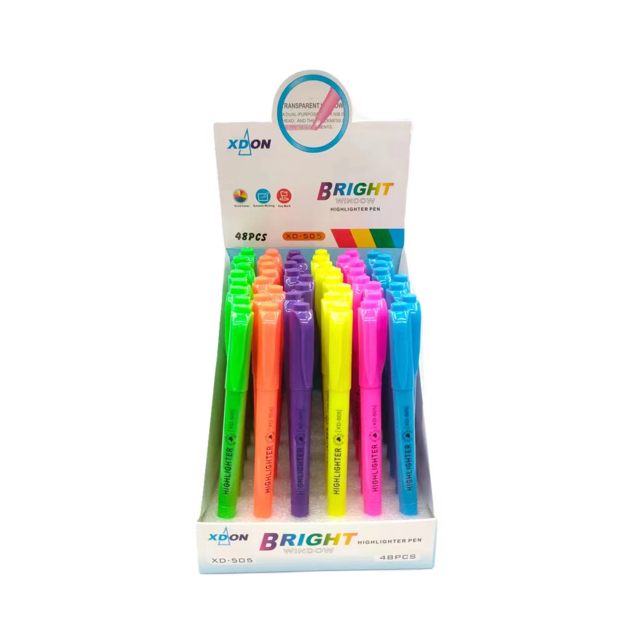 Xd-505 Double Head Color Highlighter Student Highlight Marker Pen Ledger Pen