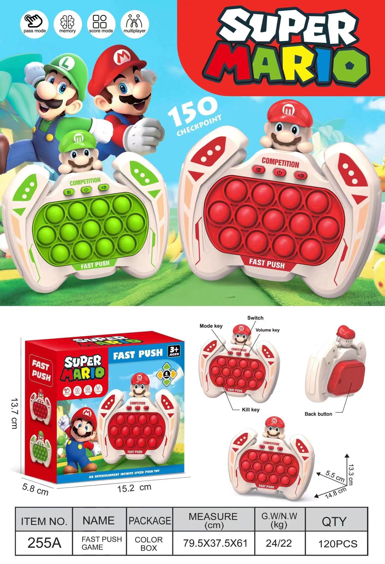 Douyin Rat Extermination Pioneer Bestseller Press Press Game Machine, Speed push Challenge, Whack-a-Mole Game machine, educational toy, parent-child interaction Specification image