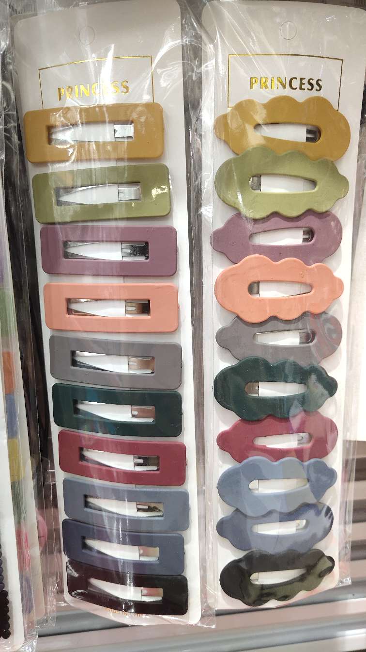 yy230901 Popular fashion bestseller and Internet celebrity color one-word clip, mixed styles and colors, 100 dozen per piece detail image 4