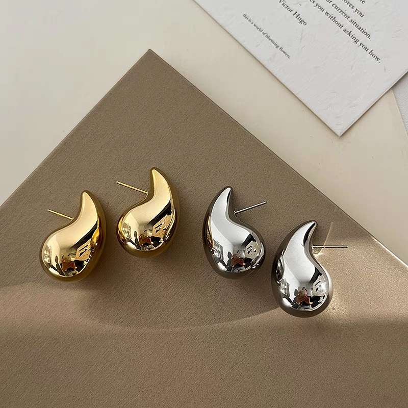 欧美金属风时尚耳环春天一朵饰品1102