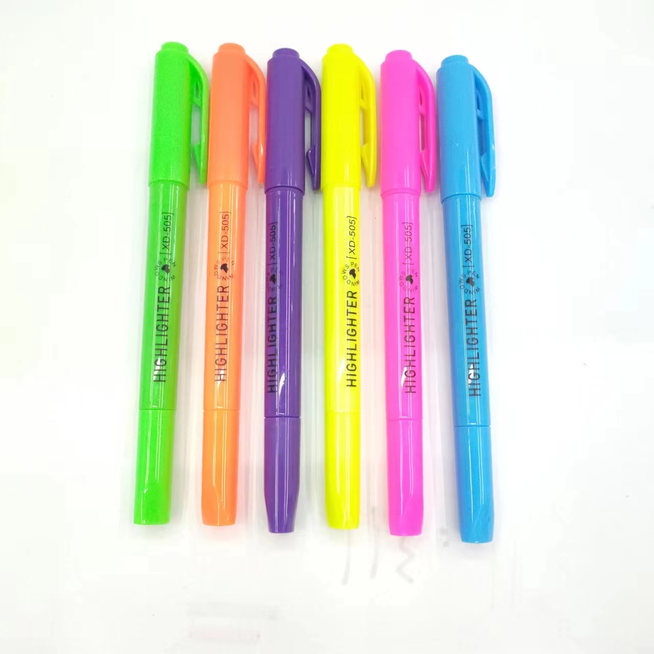 Xd-505 Double Head Color Highlighter Student Highlight Marker Pen Ledger Pen Specification drawing