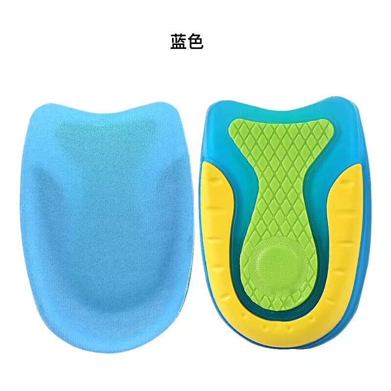 Heel pads, men's and women's silicone shock-absorbing high-elasticity protective heel pads, soft and comfortable, invisible height-increasing pads for sports and running Item Picture