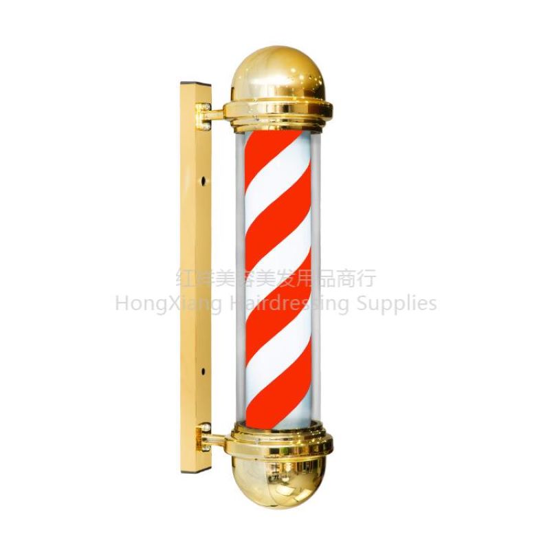 欧洲风/复古美发/转灯/led理发店/户外挂墙/防水炫彩/挂壁发廊/标志灯箱白底实物图