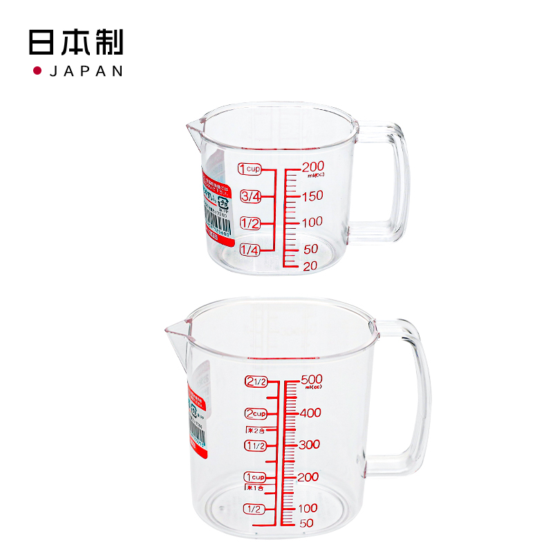 日本烘焙量勺量杯/塑料刻度杯大容量杯子产品图