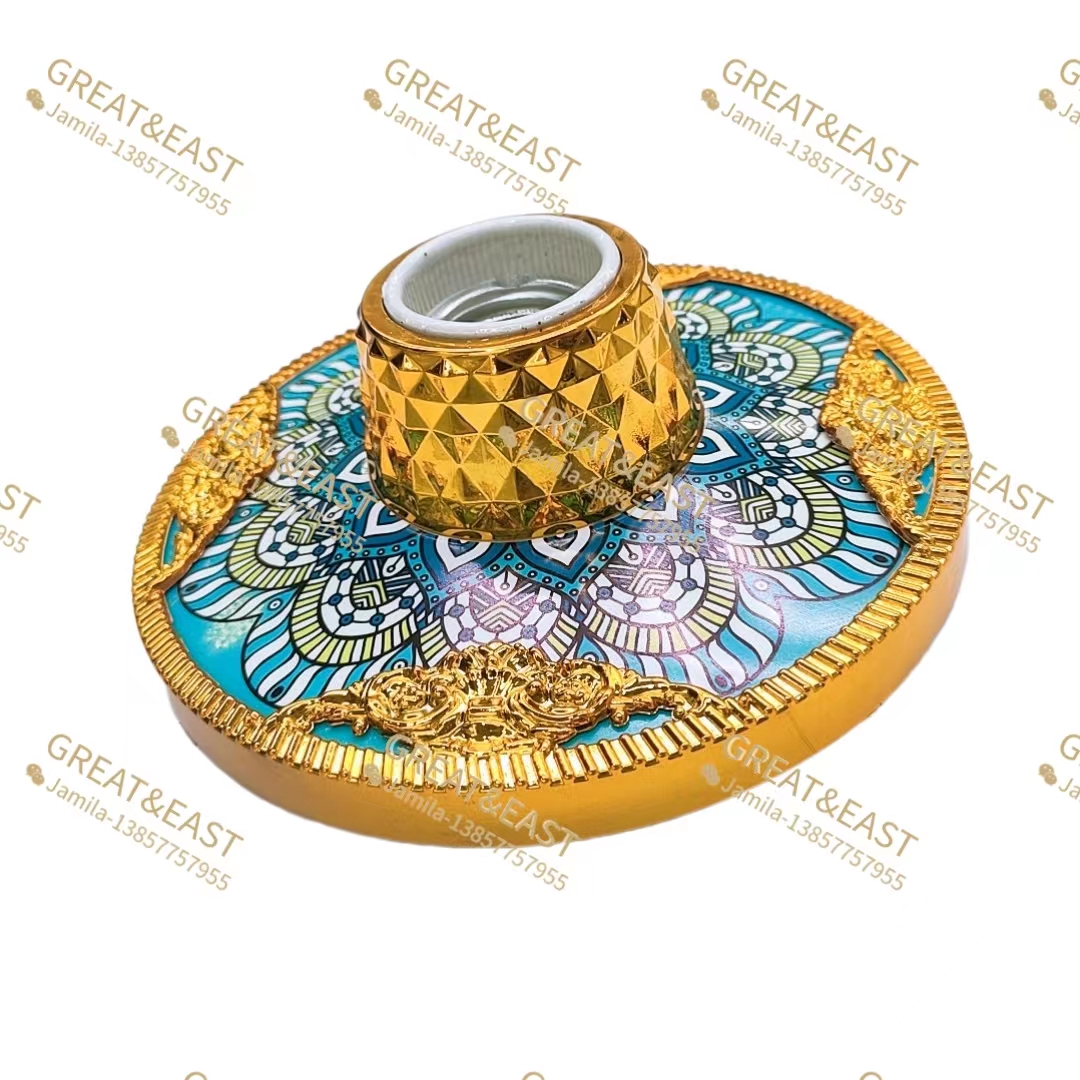 Blue patterned plastic lamp holder ceramic core for electrical products details Picture