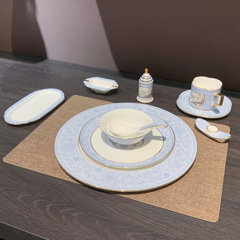 酒店用品/陶瓷餐具/会所摆台/餐具/摆台八件套产品图
