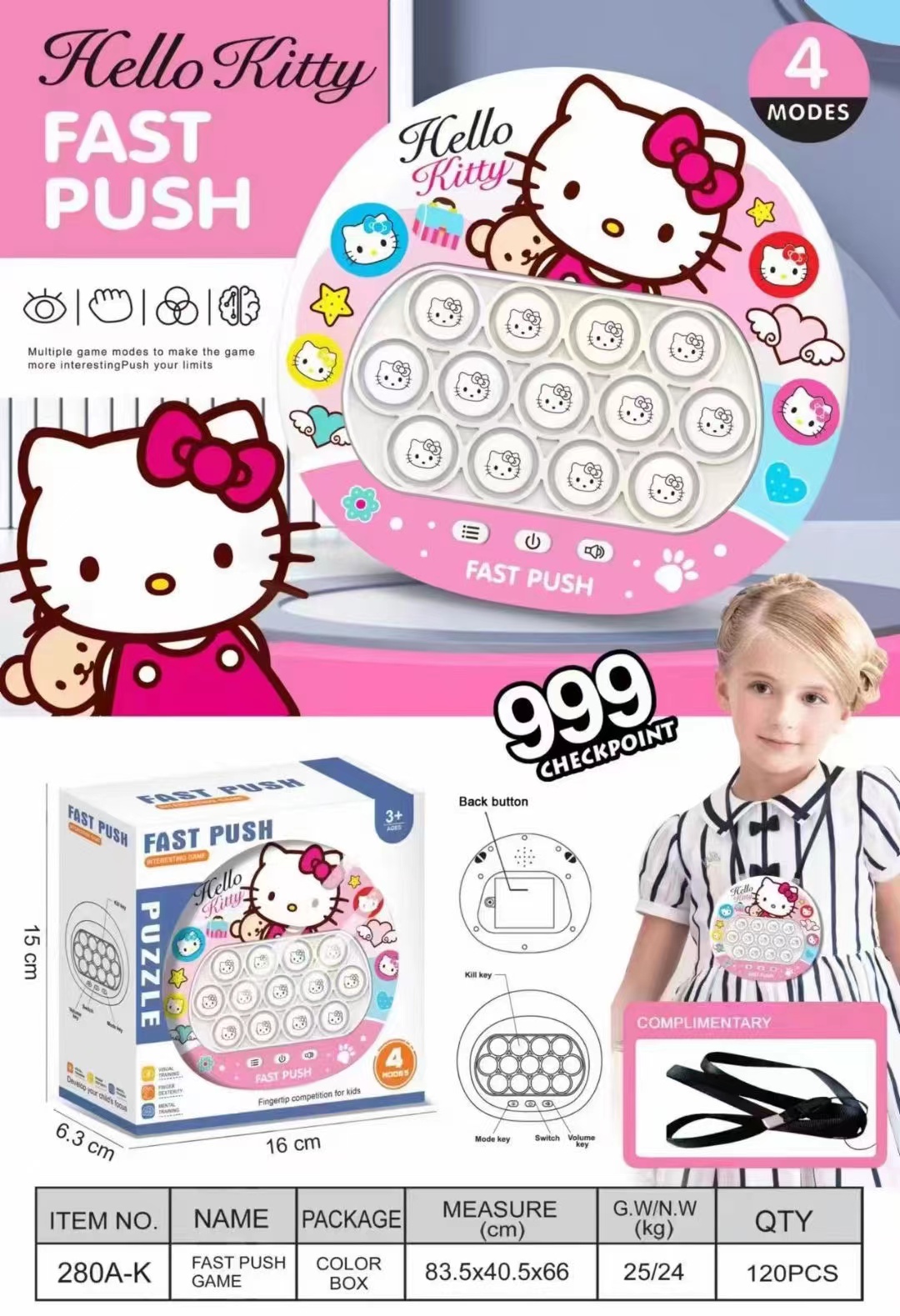 Douyin Rat Killer Pioneer Press and Play Game Machine, Quick Push and level-clearing Whack-a-Mole Game Machine, educational toy, a bestseller for parent-child interaction details Picture