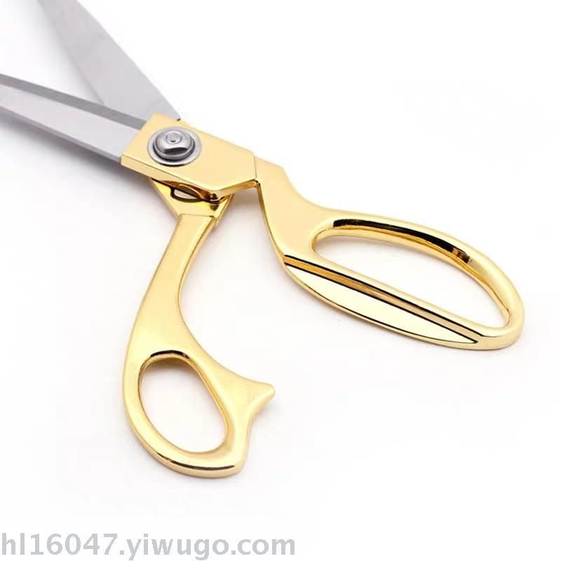 锌合金裁缝剪刀 缝纫剪刀 服装剪刀 镀金裁缝剪刀详情图3