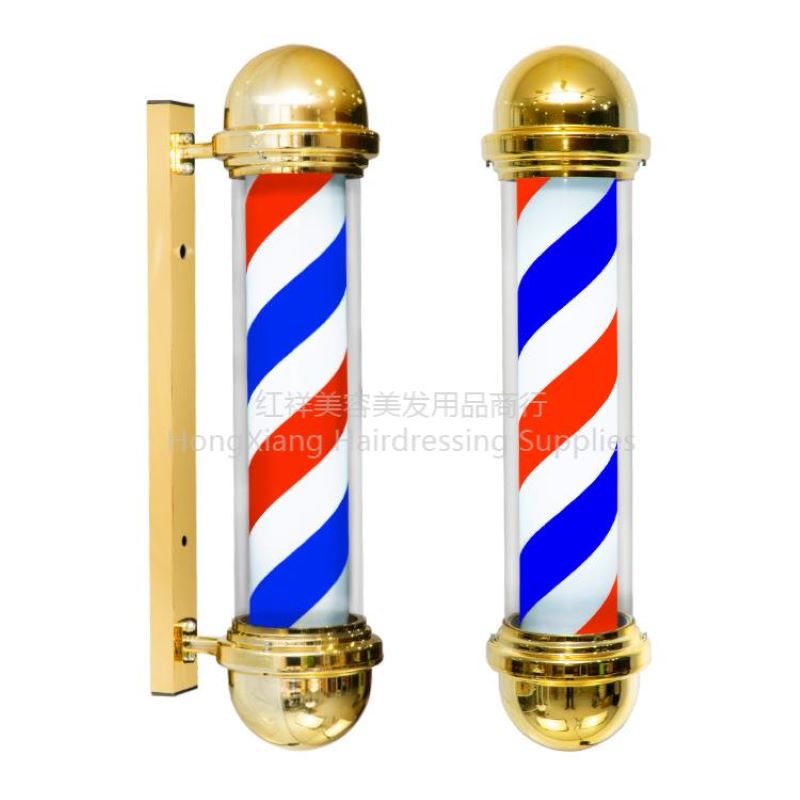 欧洲风 复古美发转灯led理发店户外挂墙防水炫彩挂壁发廊标志灯箱