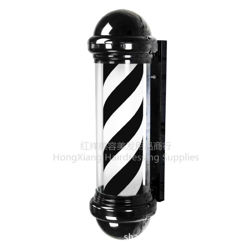 美发转灯led超亮塑料挂墙防水理发发廊专用灯户外旋转理发店灯箱