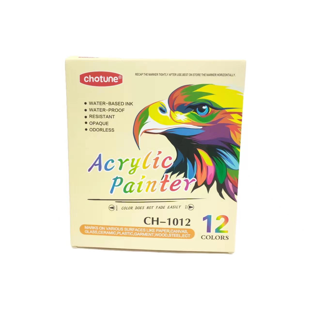 12-color, 24-color and 36-color double-headed acrylic marker pen sets for students and children's art brushes