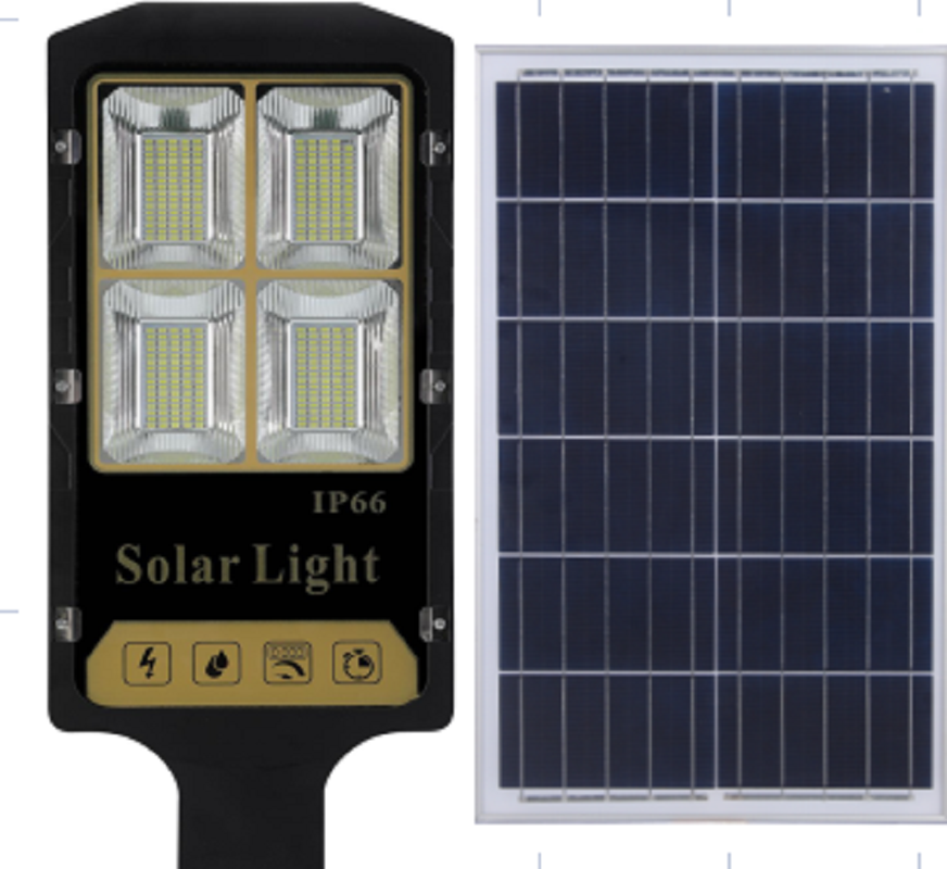 Hualing solar street lamps, solar lighting fixtures, ultra-bright in-stock integrated solar street lamps details Picture