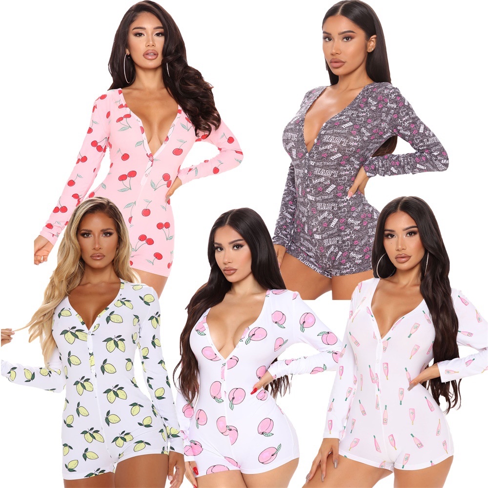 Export autumn and winter casual printed women's clothing, jumpsuits, pajamas and home wear to Europe and America