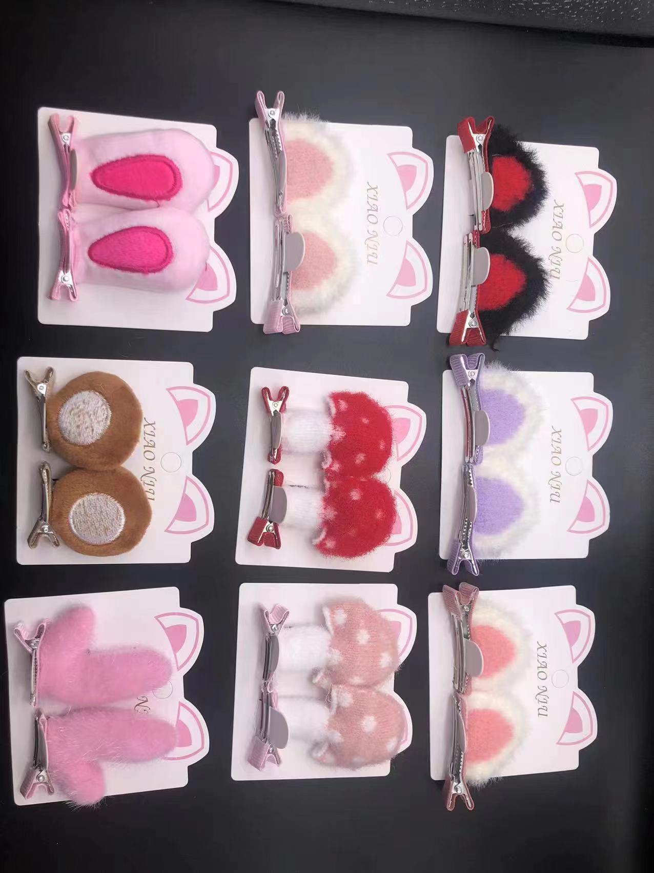 Cartoon Cute Hair Clip Korean Ear Clip For Girls To Clip Children's Hair Clip details Picture