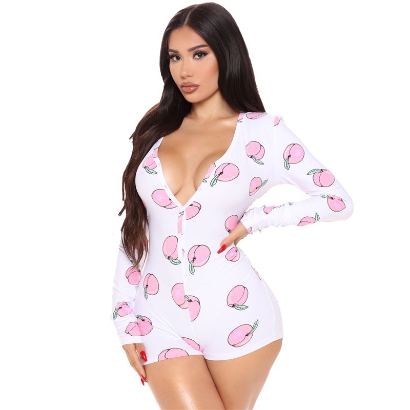 Export autumn and winter casual printed women's clothing, jumpsuits, pajamas and home wear to Europe and America Application Scenario
