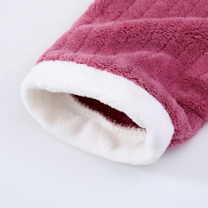 宜佳针棉厂家直销珊瑚绒儿童浴袍 混色批发详情5