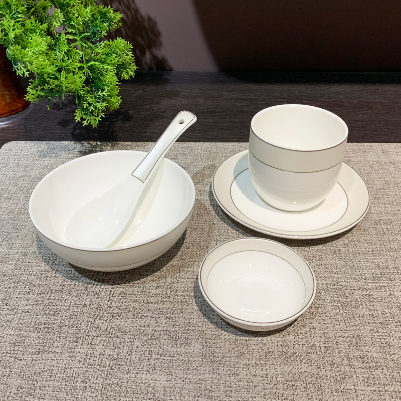 酒店用品/陶瓷餐具/会所摆台/酒店摆台/摆台八件套产品图