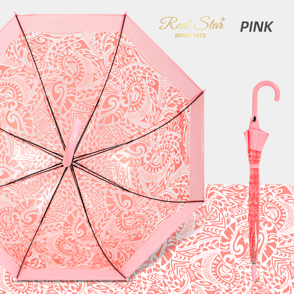 949A transparent foreign trade new semi-automatic cashew flower pattern umbrella export quality windproof transparent umbrella Application Scenario