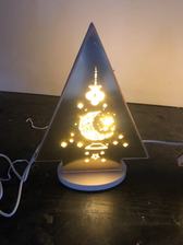 金色三角形摆件 斋月火箭灯 字母灯 工艺灯 台灯礼品灯 氛围灯小夜灯厂家直销