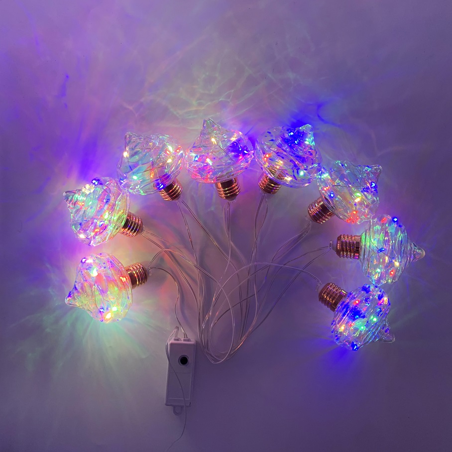 8 hanging tops, Christmas decorations, Christmas lights, festival lights details Picture