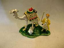 金属制品工艺品摆件人牵骆驼