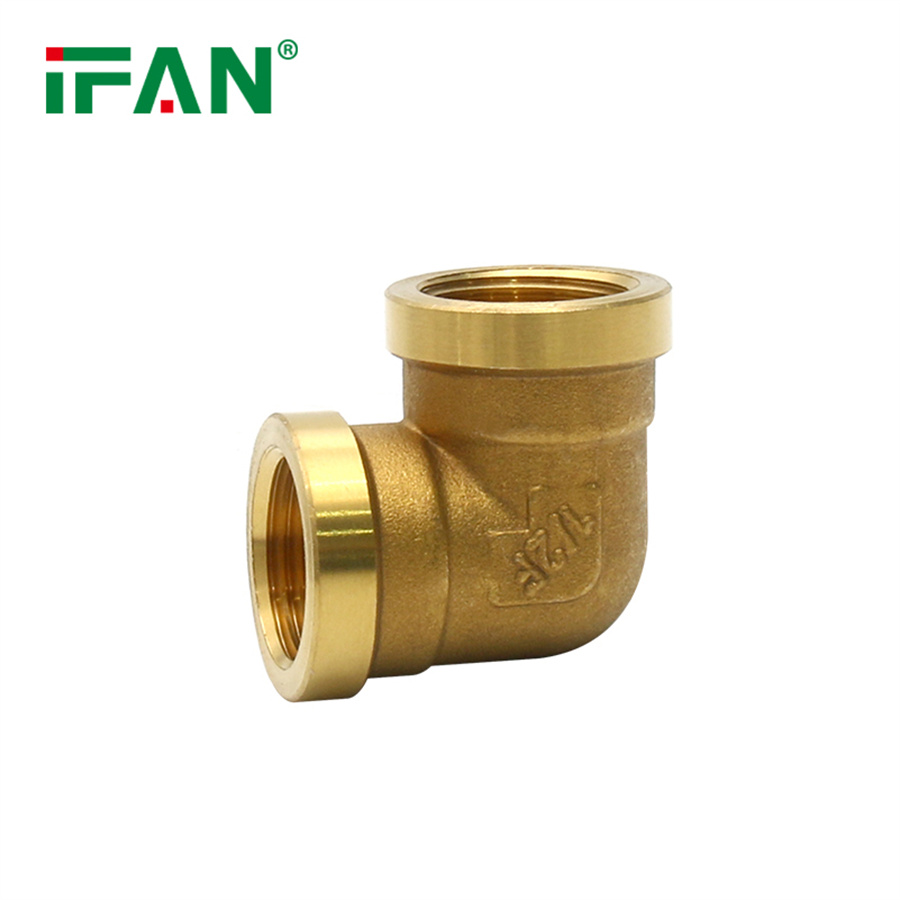 IFAN codo conector de cobre alambre interno todo el cobre fontanería fittings DN15 igual diámetro 6 en 1 "latón diente interno rosca codo fittings details Picture
