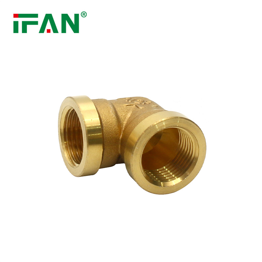 IFAN codo conector de cobre alambre interno todo el cobre fontanería fittings DN15 igual diámetro 6 en 1 "latón diente interno rosca codo fittings Application Scenario