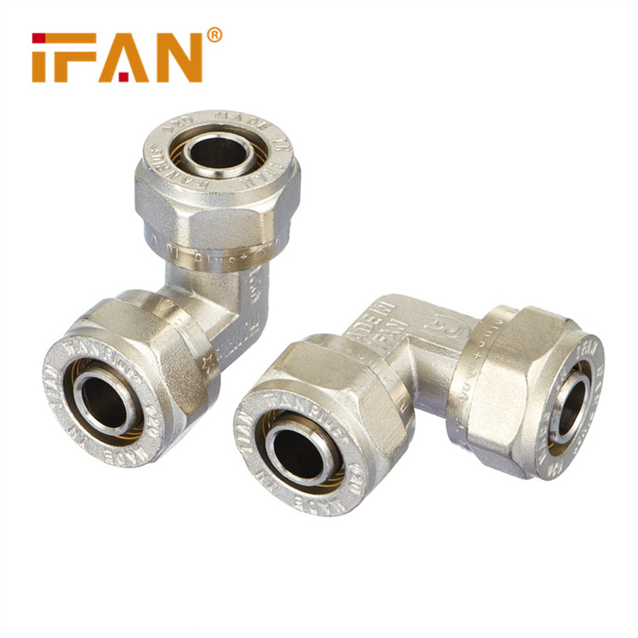 IFAN aluminum-plastic pipe PEX pipe Copper sleeve joint T16 T18 T20 Equal diameter elbow PEX elbow