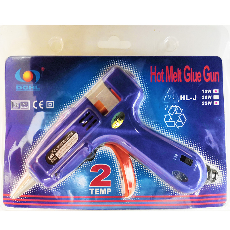 DGHL blue small glue gun HL-J15W/25W dual-wattage hot melt glue gun factory direct sales details Picture