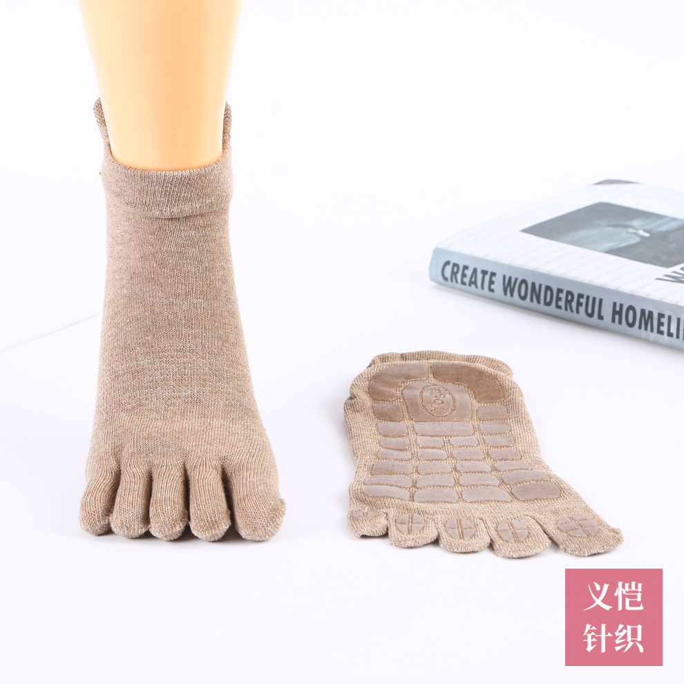 Yoga Socks Summer Anti-Slip Professional Female Summer Pilates Socks Five Finger Socks Point Sports Indoor Dispensing Wholesale details Picture