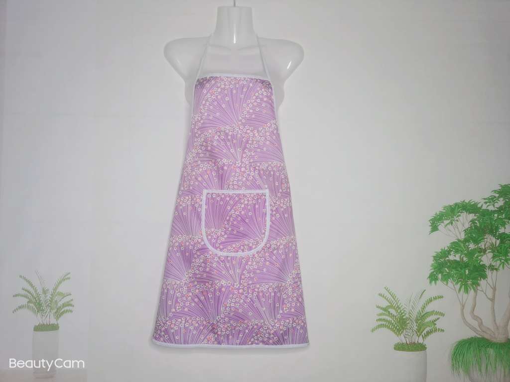 Self-Produced Self-Marketing Simple Hanging Neck Print Waterproof Anti-Fouling Home Apron Baking Dust Waist Item Picture