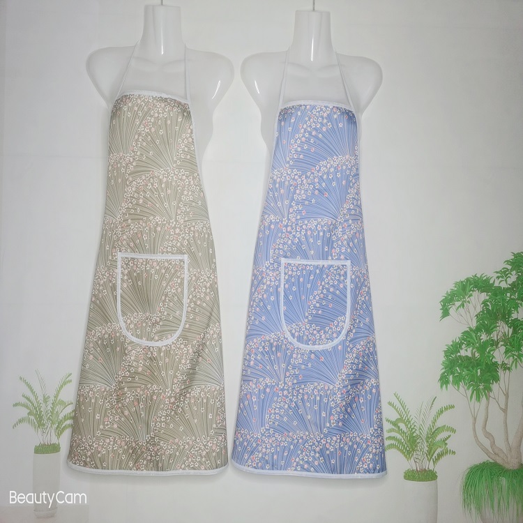 Self-Produced Self-Marketing Simple Hanging Neck Print Waterproof Anti-Fouling Home Apron Baking Dust Waist undefined
