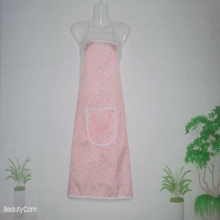 Self-Produced Self-Marketing Simple Hanging Neck Print Waterproof Anti-Fouling Home Apron Baking Dust Waist details Picture