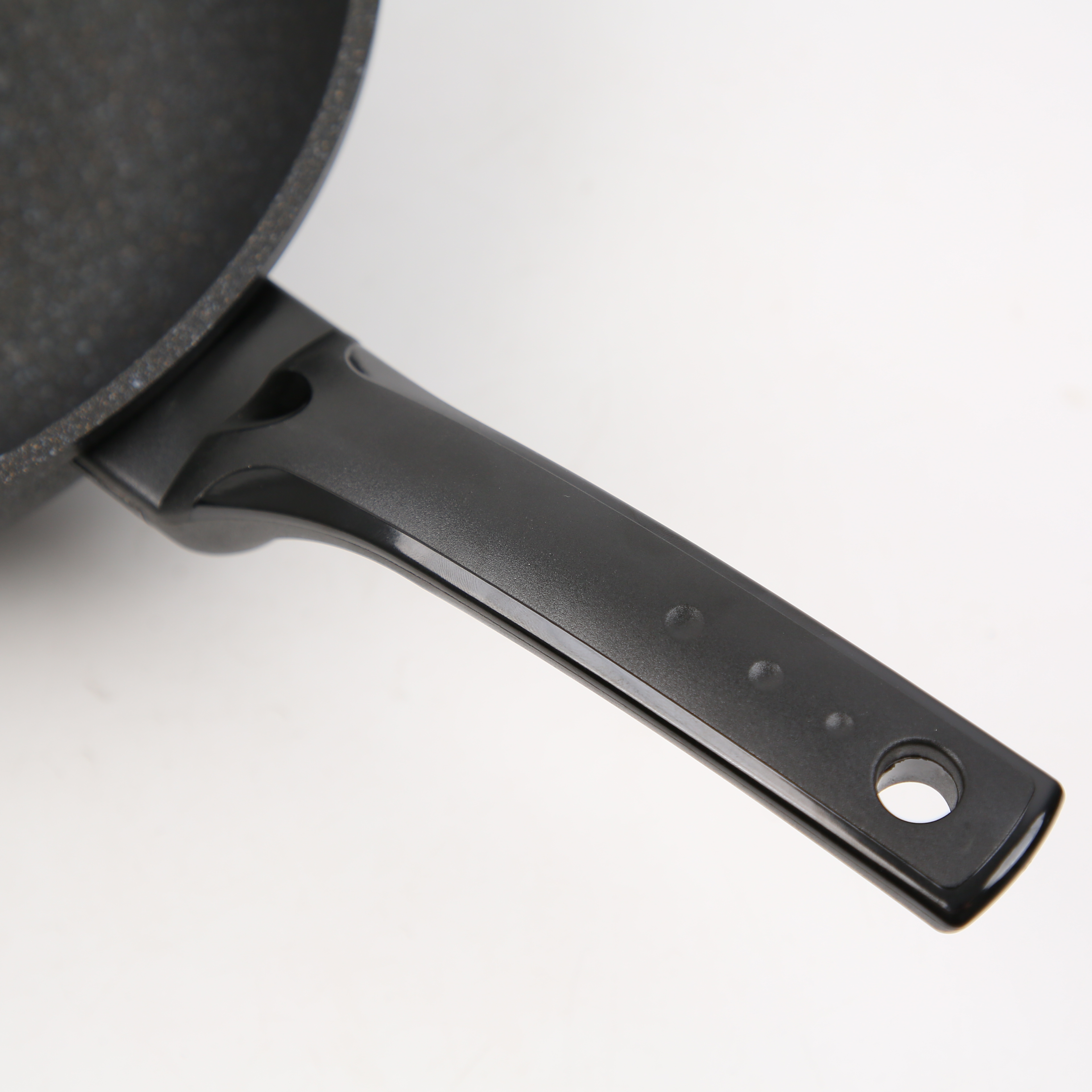 Kitchen Code: New Marble-patterned IH single-handled wok imported from South Korea, 30cm (lid not included) Specification image