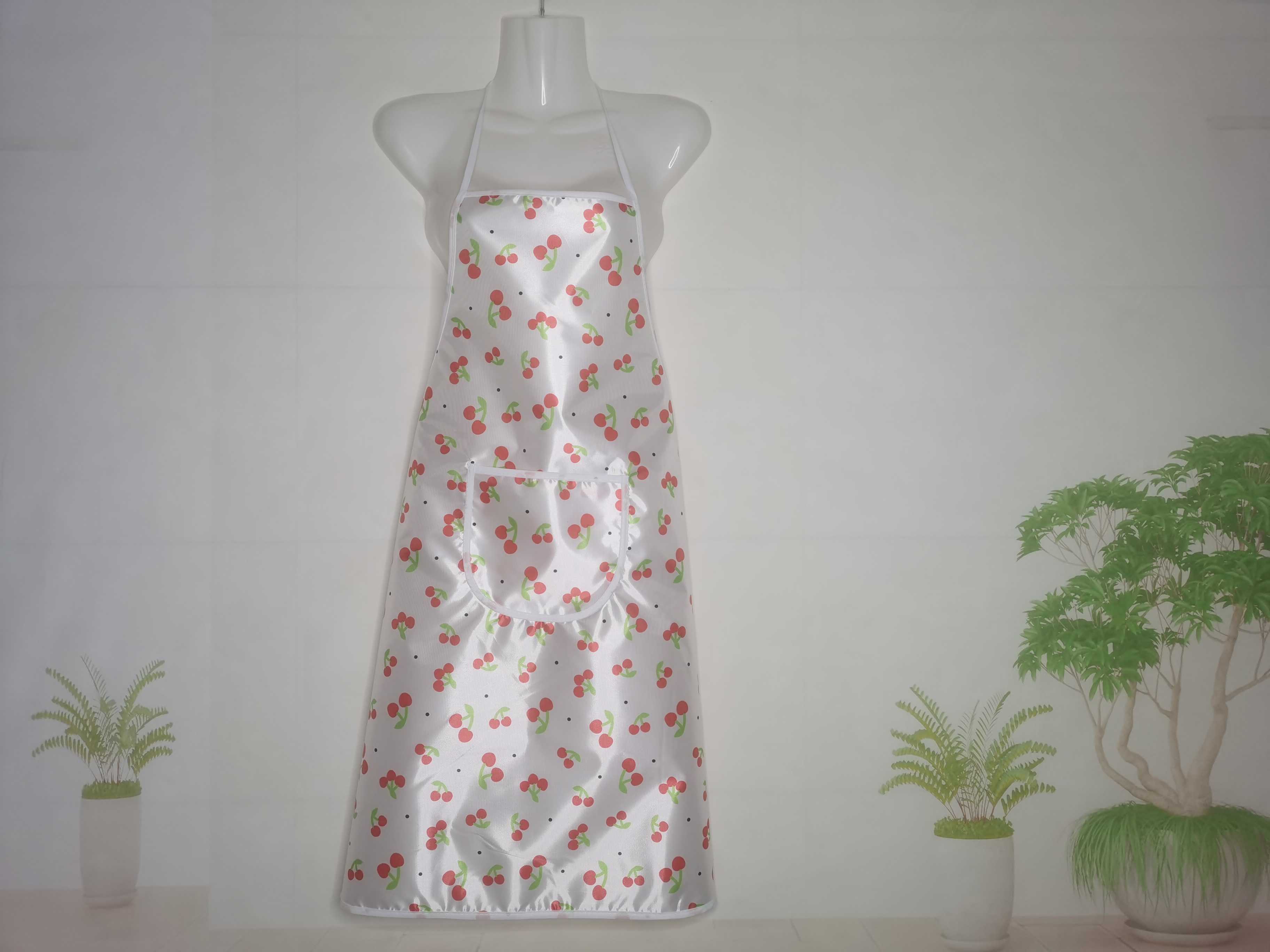 Self-Produced And Self-Marketing Simple Hanging Neck Print Anti-Splash Anti-Fouling Apron Household Baking Dust Waist Item Picture