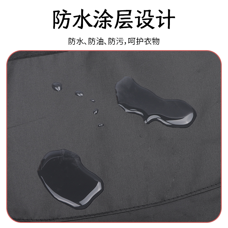 防水/防油/家用清洁围裙/围裙白底实物图